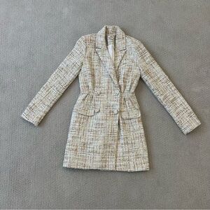 Jason Wu Double Breasted Tweed Blazer Dress